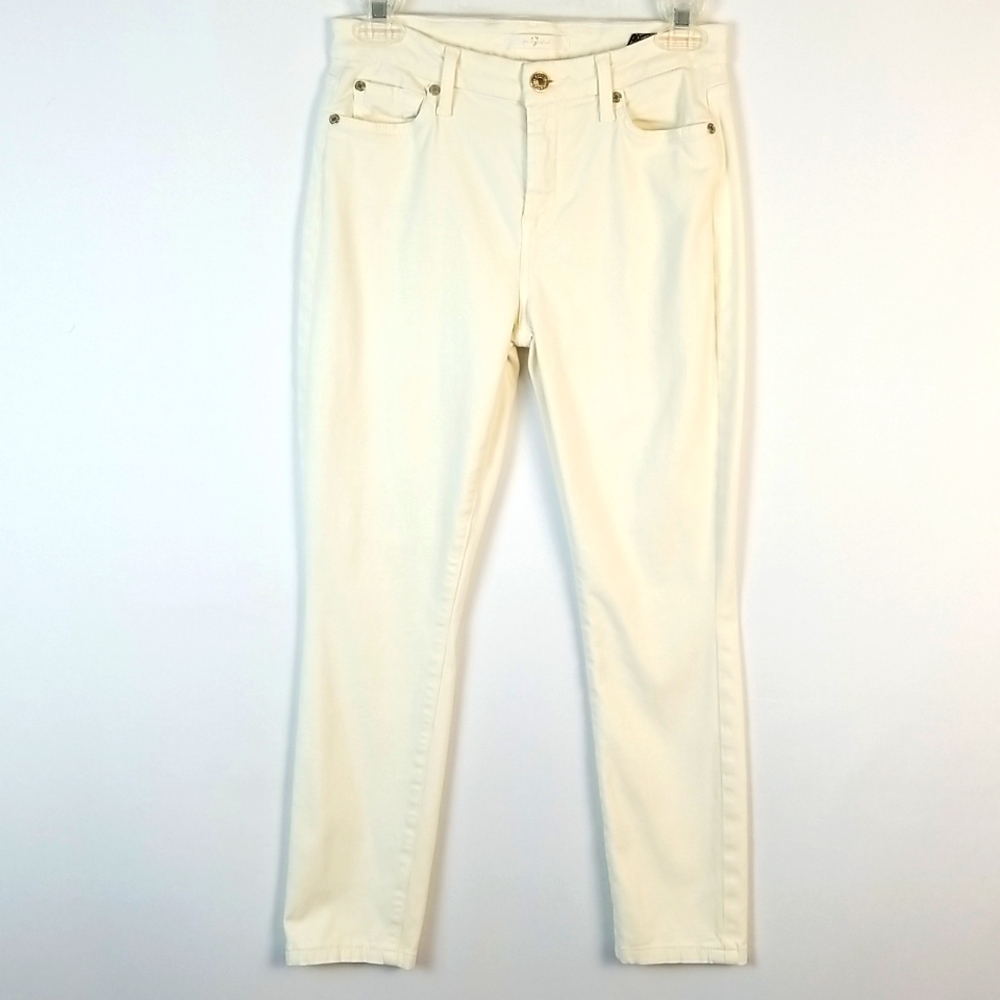 EUC Vintage 7For All Mankind Ivory Pant Size 26